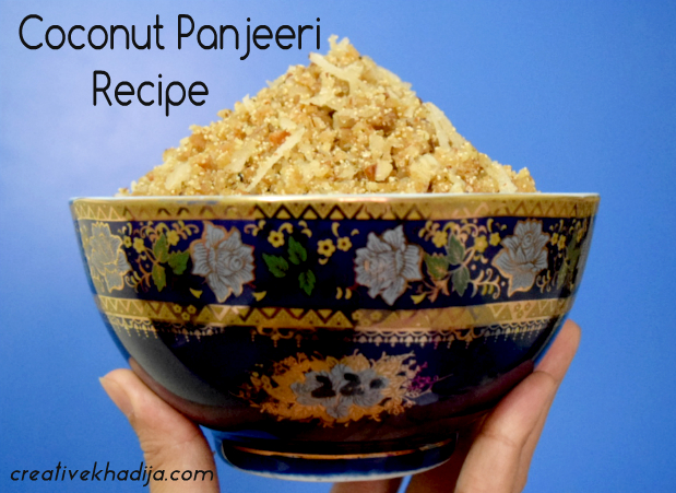coconut panjeeri sweet pakistani recipes