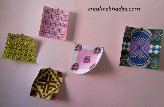 craftroom creativekhadija wall art work in progress