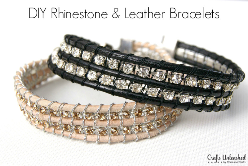 DIY-leather-and-rhinestone-bracelets
