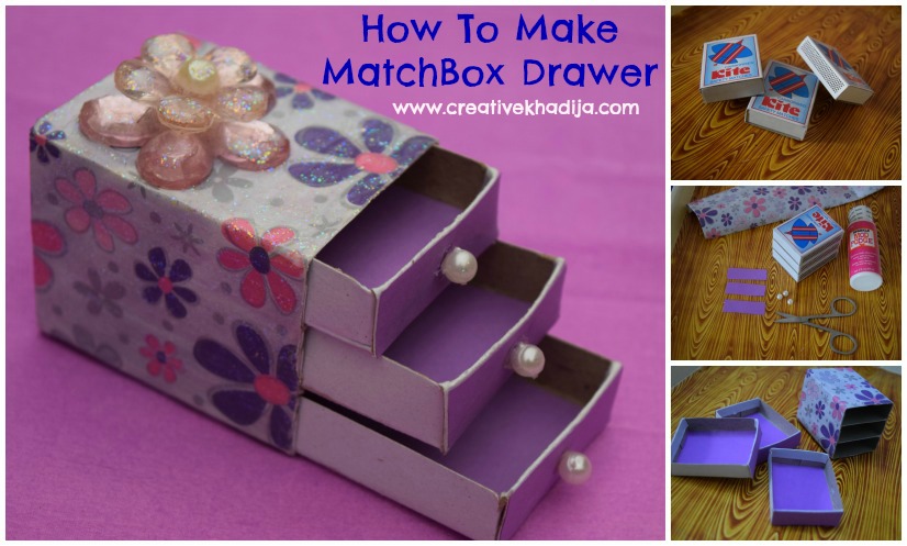 How to DIY Mini Drawer Organizer from Match Boxes - DIY Tutorials