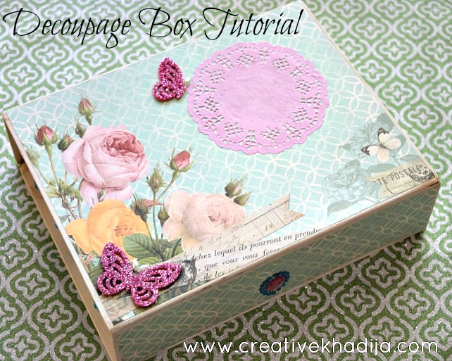 Tissue box - DIY TUTORIAL + Scrapbooking deco 