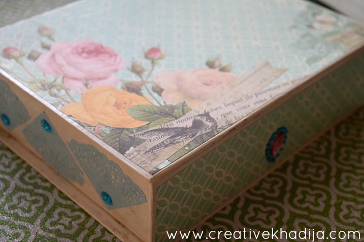 How To Decoupage Box With Scrapbook Paper