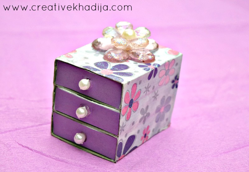 how to decoupage matchbox drawer decoupage idea