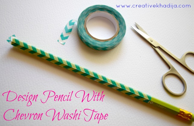 Washi Tape Covered Pencil-Azadi Crafts Series