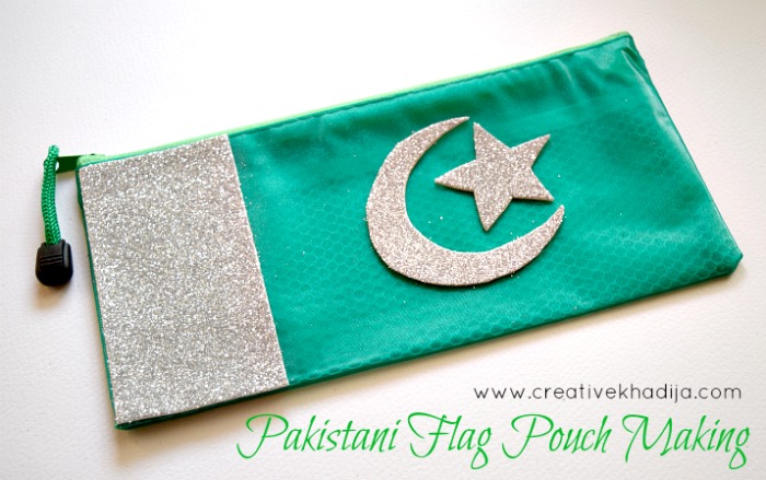 Pakistani flag design pouch idea independence day crafts