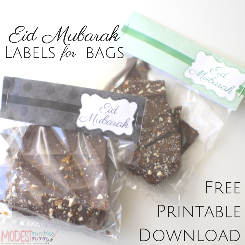 Eid mubarak labels and downloadable printable ideas