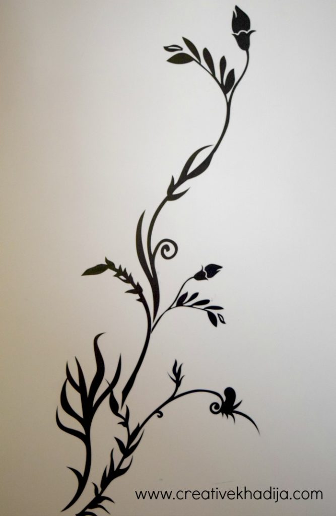 How to apply wall decal stickers wall art step by step DIY