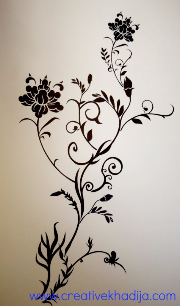 How to apply wall decal stickers wall art step by step DIY