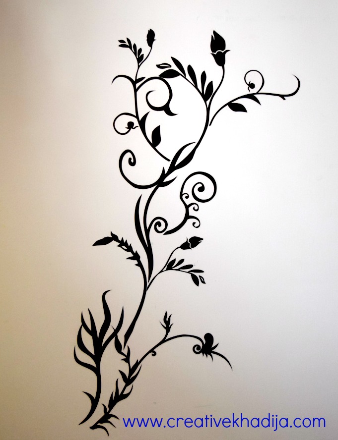 How to apply wall decal stickers wall art step by step DIY