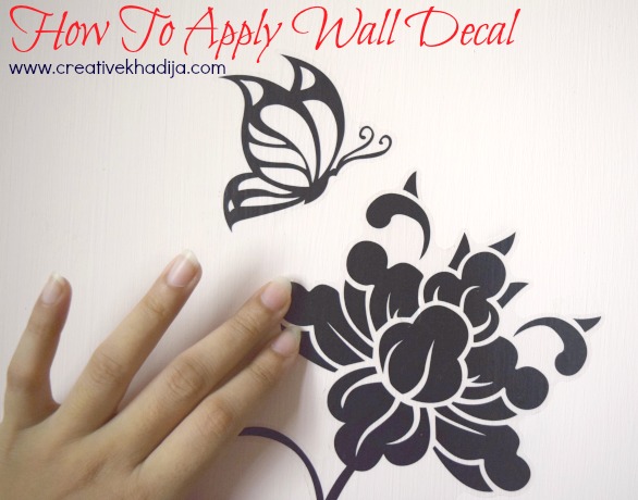 how to apply wall decal