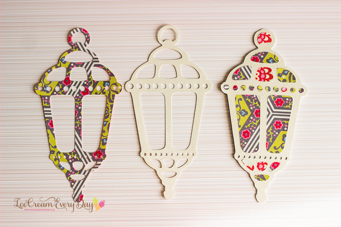 lantern shaped eid cards for