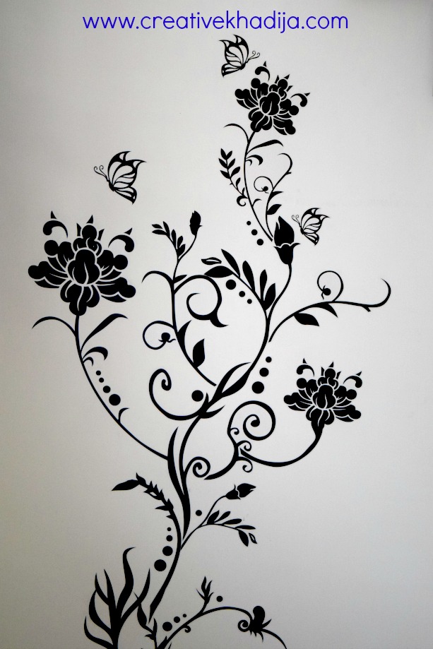 How to apply wall decal stickers wall art step by step DIY