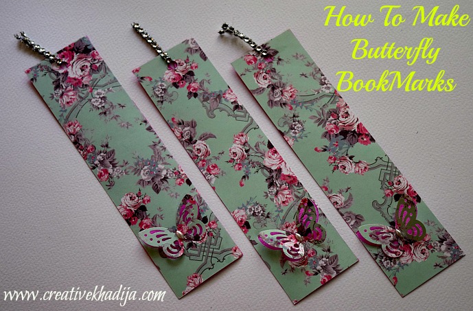 How to make handmade butterfly bookmarks paper crafts