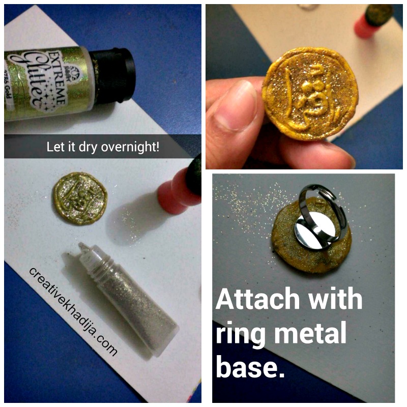 how to make clay dough jewelry customized ring