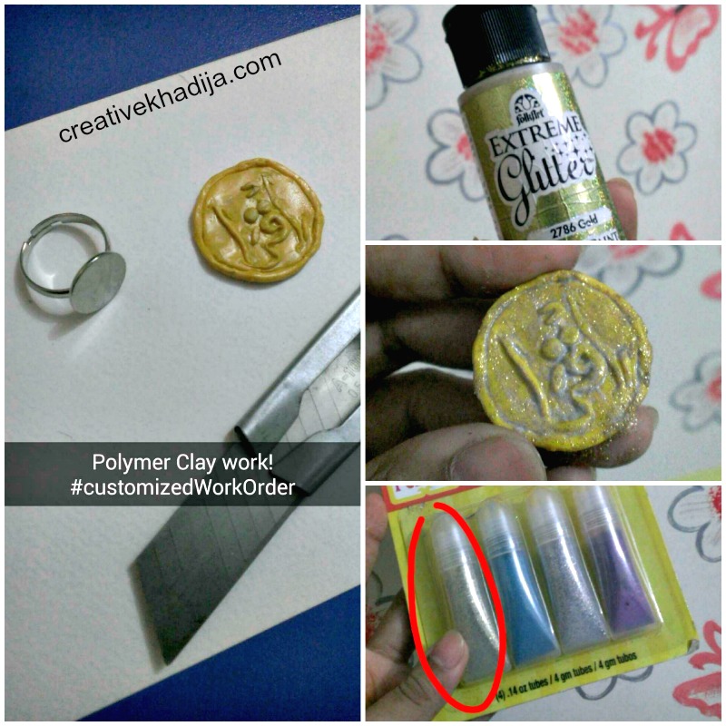 how to make clay dough jewelry customized ring