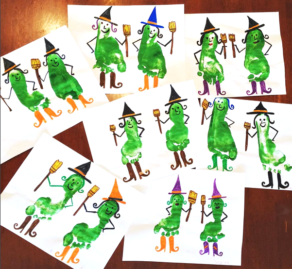 fall and halloween witches crafts for kids