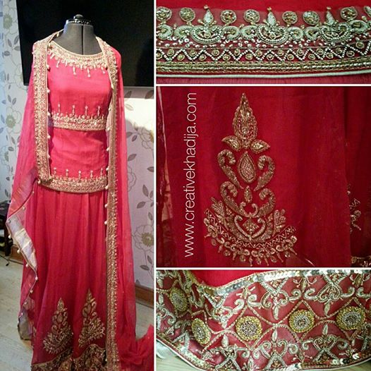 bridal lehnga fashion design collaboration