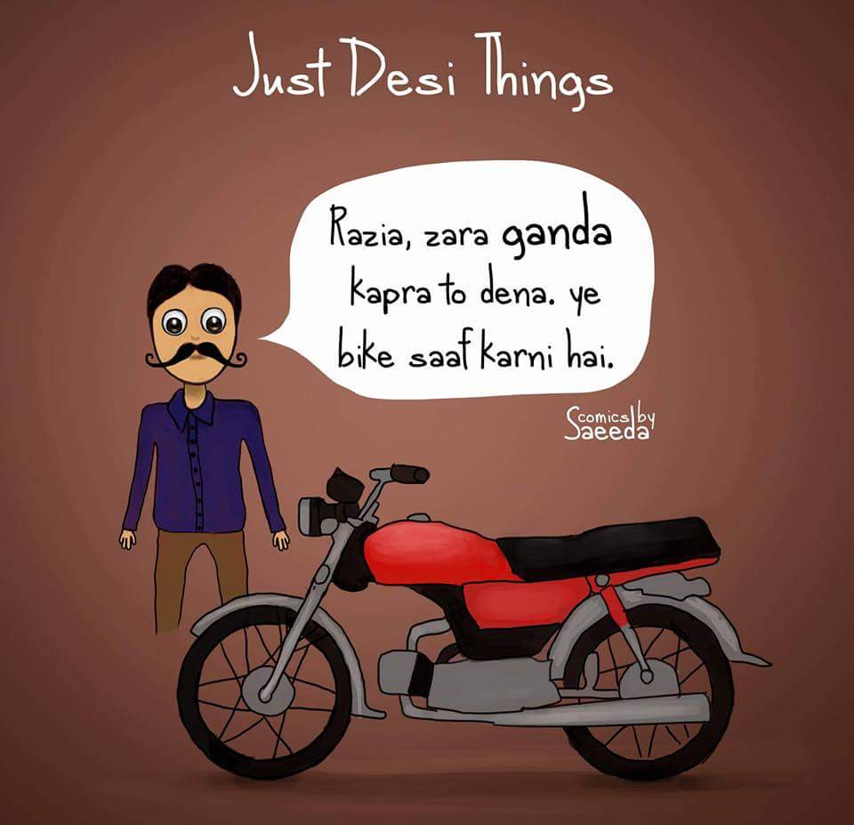 comic illustrations life-of-a-desi-family