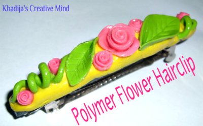 dough embellished hair clip tutorial