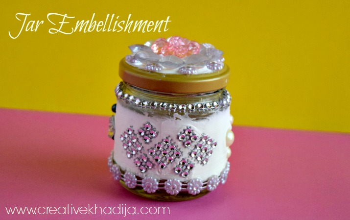 how to decorate a food jar and make a gift jar