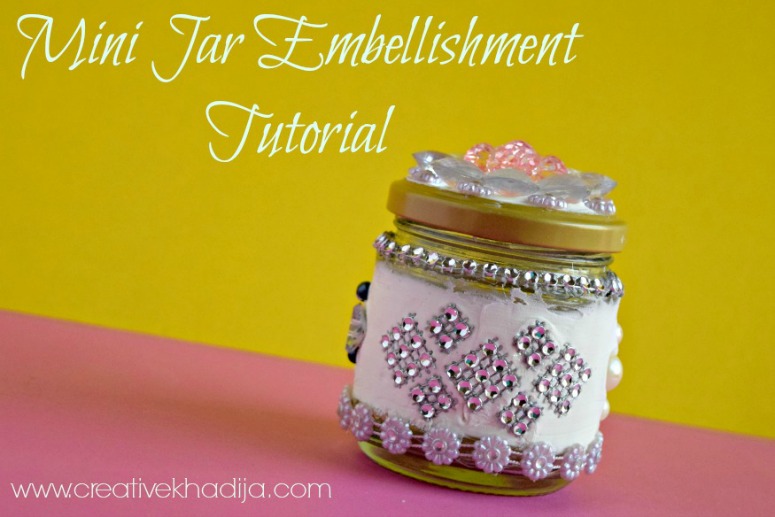 how to decorate a food jar and make a gift jar