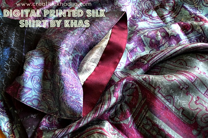 OOTD digital printed silk shirt by Khas