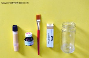 How To Glass Paint A Simple Mason Jar-Video Tutorial