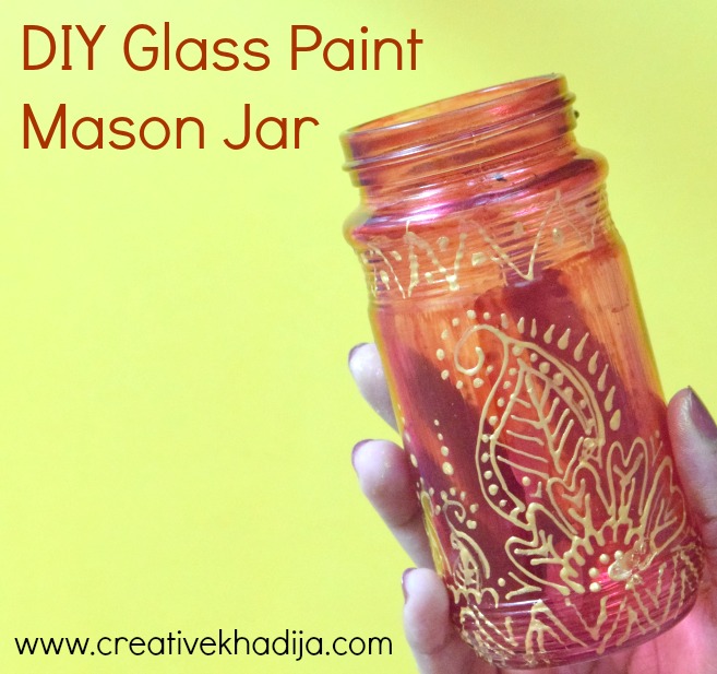 How To Glass Paint A Simple Mason Jar Video Tutorial