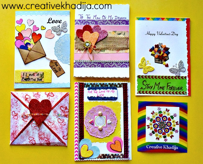 Best Valentine's Day Creative Handmade Cards For Sale By Creative Khadija in Islamabad