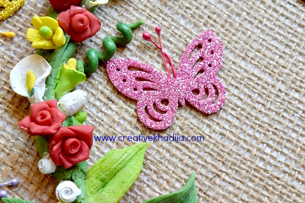 spring inspired floral wall art and dough crafts by creative khadija blog