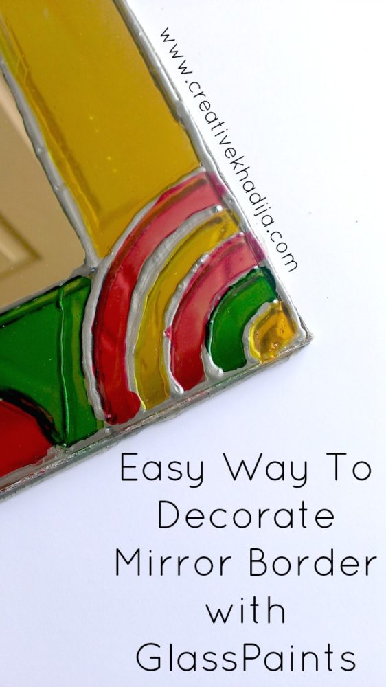Truck art inspired mirror border painting for spring home decore ideas creative