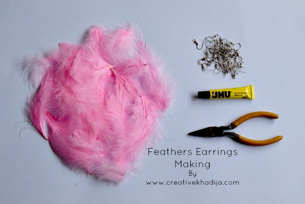 how to make feather jewelry and crafts idea by creative khadija blog