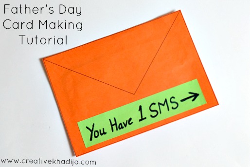 Best and Easy Card making ideas-tutorial for Father's Day art by Creative Khadija Blogger