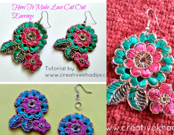 How To Make Earrings Lace Cutouts Jewelry Making Ideas Creative