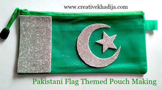 Pakistani Flag Theme Based Green Pouches Designing