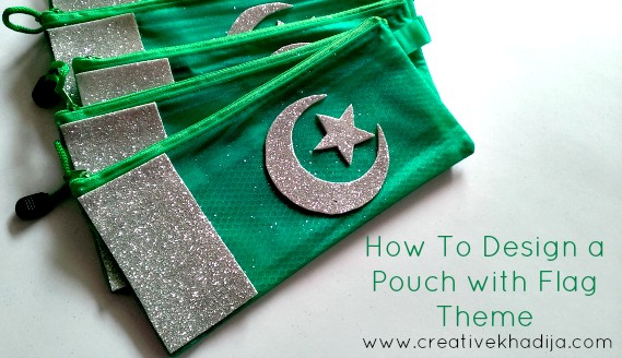 Pakistani Flag Theme Based Green Pouches Designing