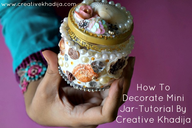 How To Decorate Mini Glass Jar-Part Two