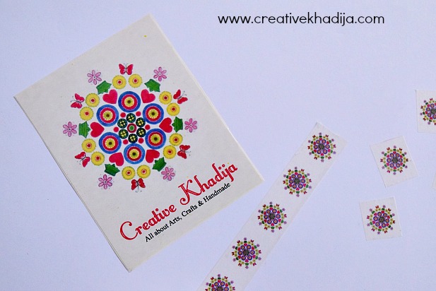 Creative Khadija Logo Printed Customized Washi Tape