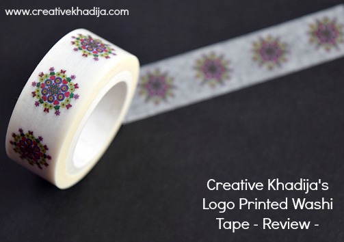 Creative Khadija Logo Printed Customized Washi Tape