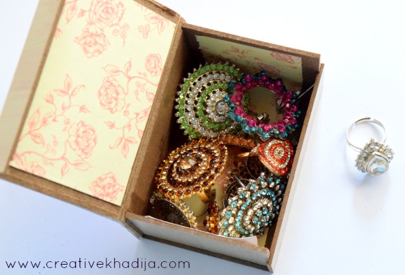 Best jewelry storage ideas & accessory organizing box decoupage tutorial with mod podge