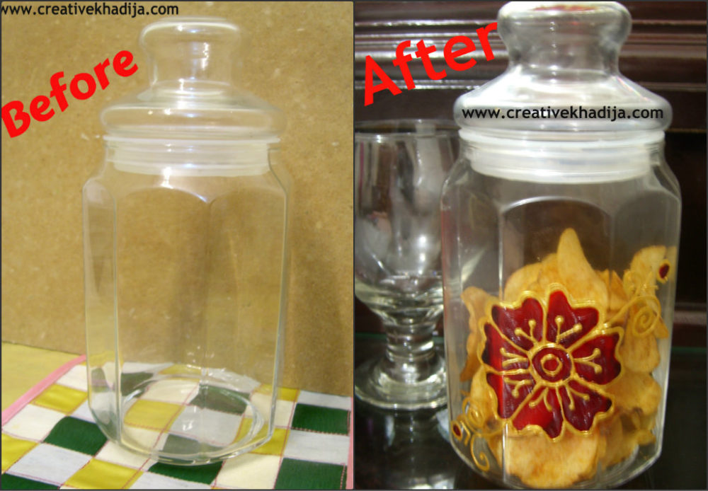 food jar decorating & designing ideas by creative khadija