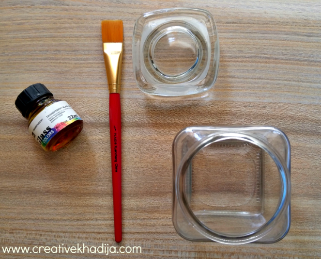 How to decorate and glass paint a food jar-tutorial