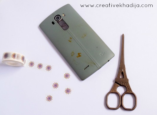 how to design phone casing with washi tape