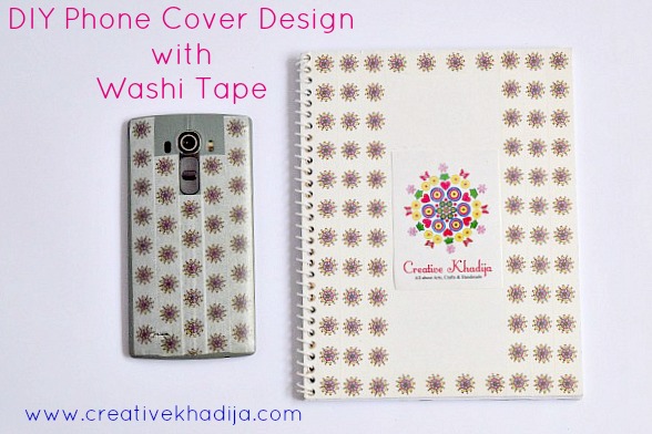 how to design phone casing with washi tape