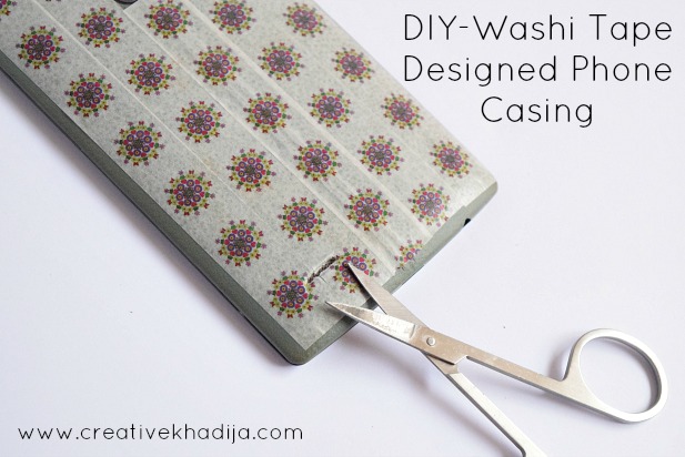 how to design phone casing with washi tape