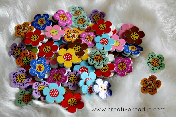 wooden buttons for crafting & decoration