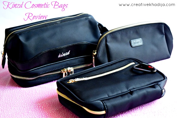 kinzd cosmetic bags for travel & makeup organization bags review