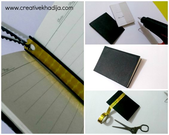 Hajj Crafts Ideas-Notebook Cover Making With Kaaba Design