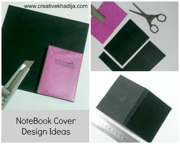 Hajj Crafts Ideas-Notebook Cover Making With Kaaba Design