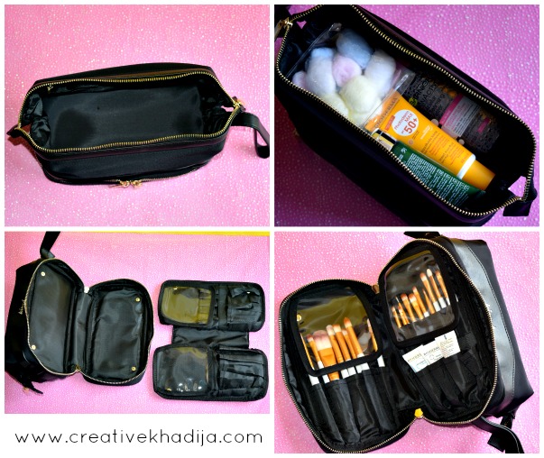 kinzd cosmetic bags for travel & makeup organization bags review